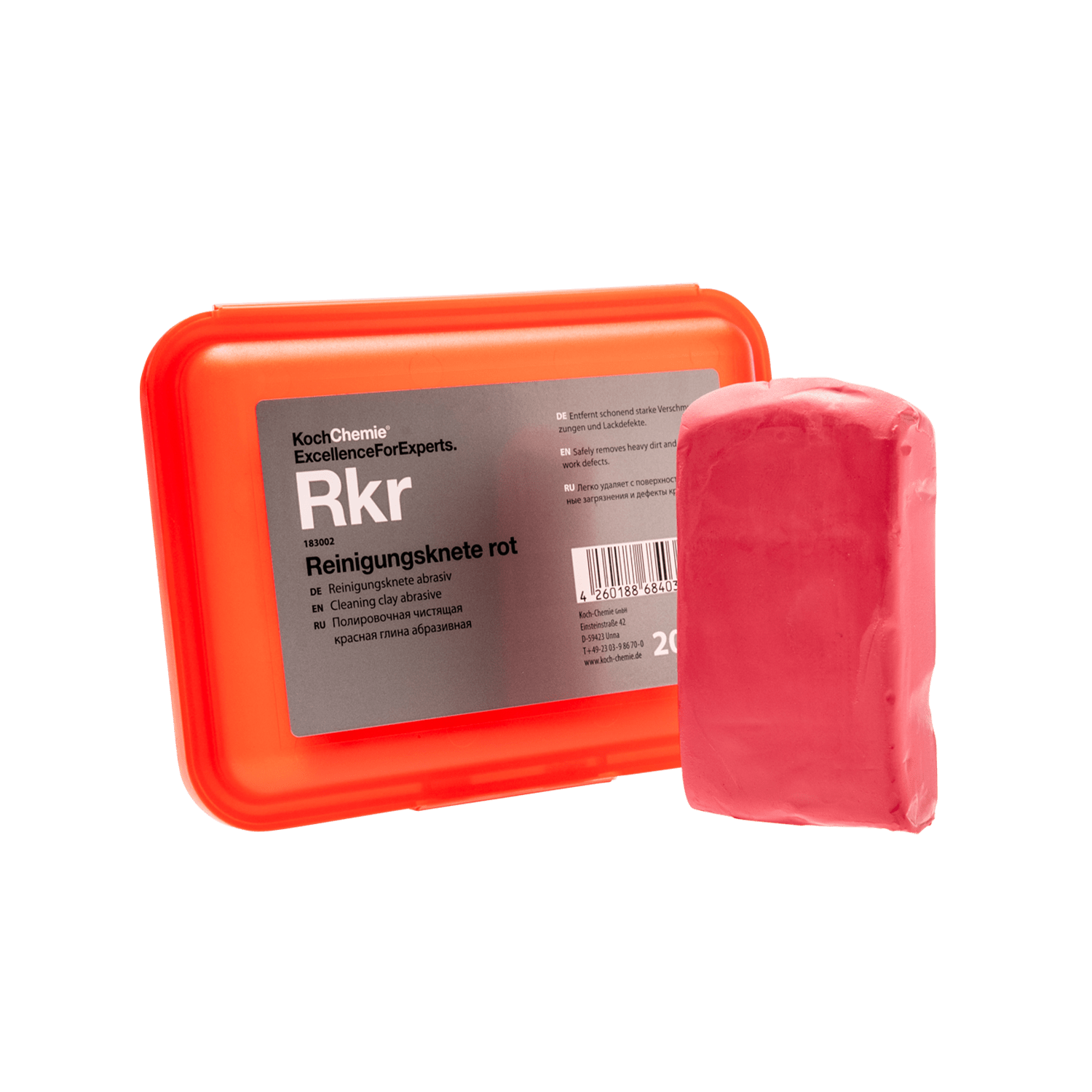 Reinigungsknete Rot - CRAZY CLEAN Autopflegemittel